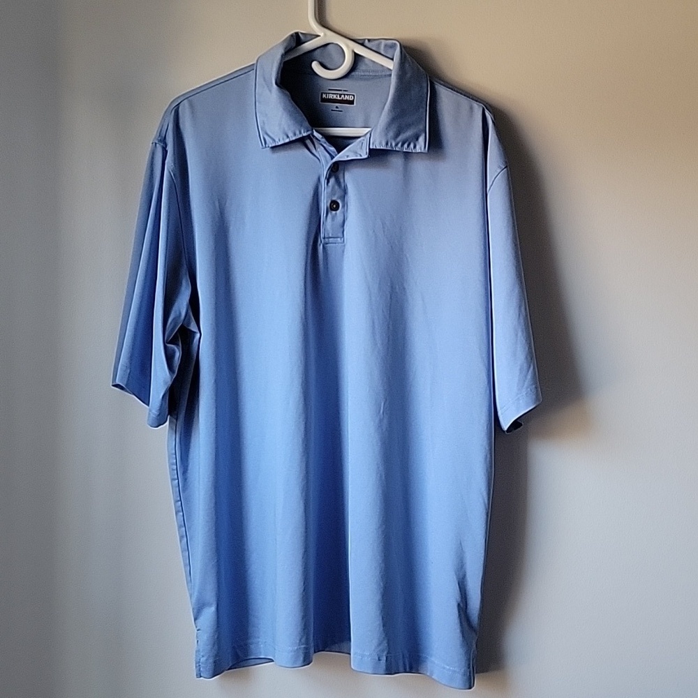 Kirkland Signature Men's Blue Polo Shirt